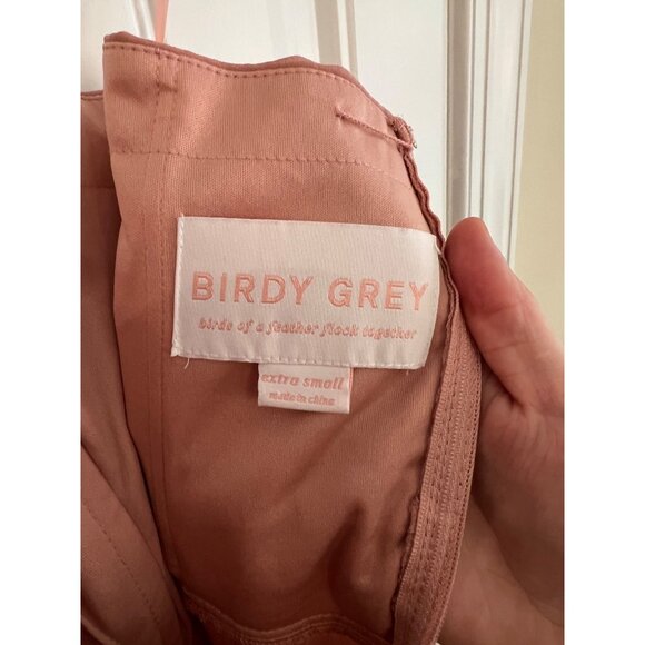 Birdy Grey Grace Convertible Chiffon Pink Bridesmaid‎ Dress Sz XS - Picture 5 of 6